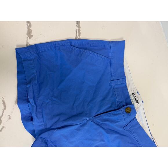 Old Navy Chino Shorts Bermuda Blue 4" Inseam Size 2 Golf Causal - Picture 2 of 8